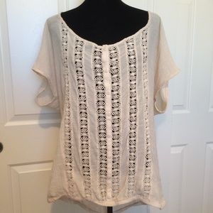 Maurices Size 2 Crochet Front Top